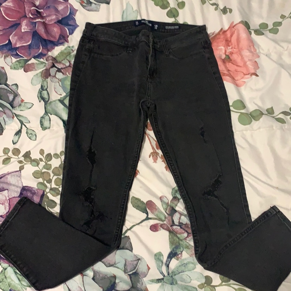 Low rise jean leggings